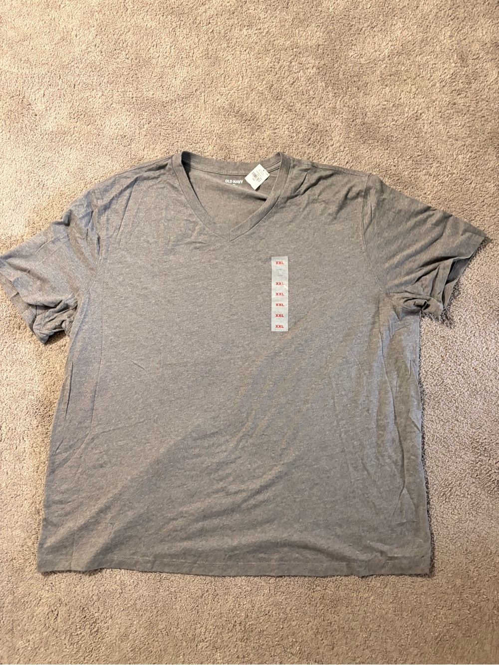 Old Navy Men's V-Neck T-Shirt - Light Gray